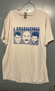Large X-AMBASSADORS T-SHIRT vintage music lp album - Picture 1 of 4