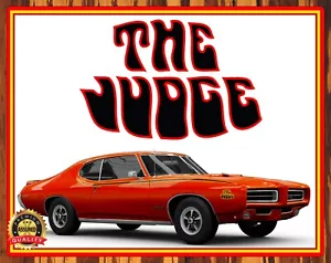 1969 GTO The Judge - Pontiac - Insegna in metallo 11x14 - Foto 1 di 5