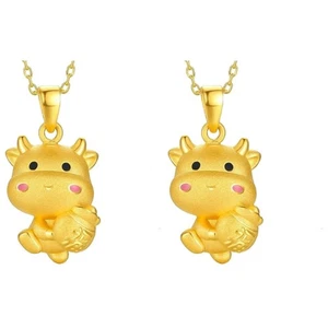 2 Pieces Schmuck Charm Anhänger Charms Schmuckanhänger Kuhanhänger - Picture 1 of 12