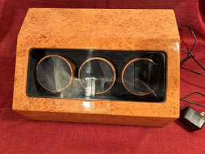 Lacquered Rotating Watch Display Case~3 Compartments  - Picture 1 of 10