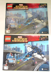 Two Lego Marvel Super Heroes Attack on Avengers Tower  Instruction Manuals Only