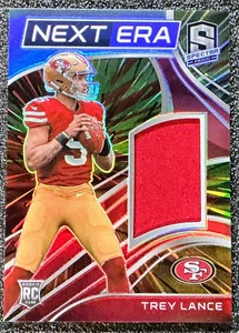 Trey Lance 2021 Panini Spectra #NE-TRL Next Era Hyper Prizm /75 (RC, MEM) - Picture 1 of 2