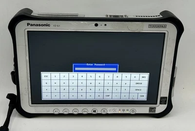 Panasonic ToughPad FZ-G1 | Core i5-5300U 2.3GHz  8GB RAM  No SSD | Bios Lock V18 - Image 1 of 4