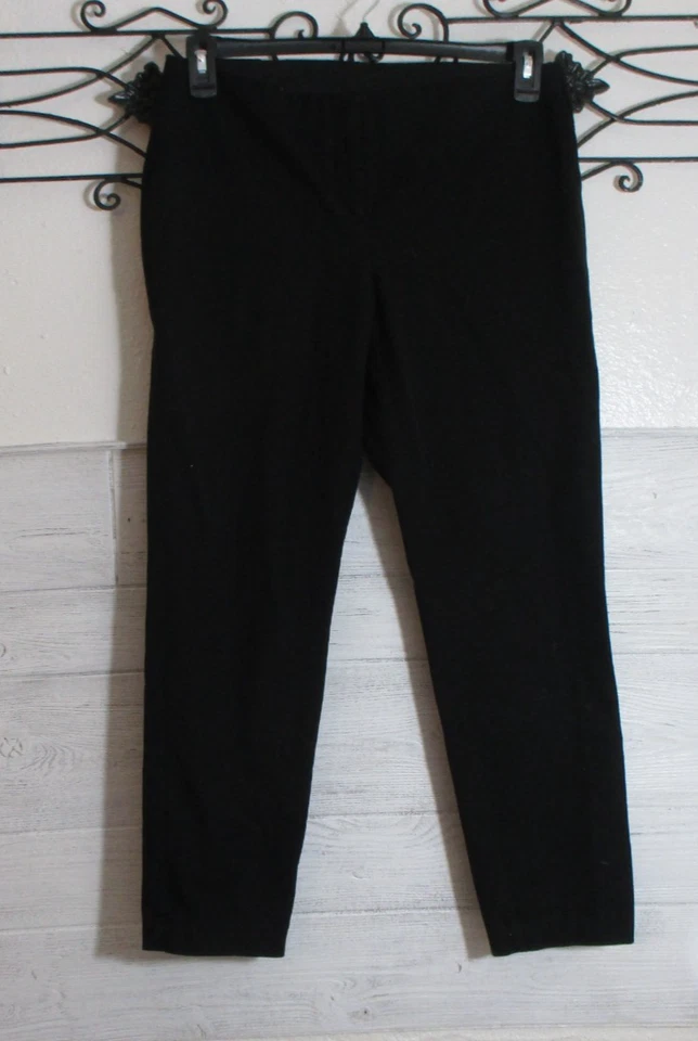 Express Pull On Stretch Pants Women's Size S Black High Rise - Image 1 of 4