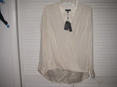 BLUSA VICTOR BLANCA RAG & BONE NUEVA CON ETIQUETAS PRECIO DE VENTA SUGERIDO POR EL FABRICANTE $350 TALLA M 100 % SEDA GRAN REGALO Foto 1 de 4