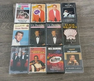 JOB LOT OF 12 POP & ROCK CASSETTE TAPE ALBUMS : Elkie Brooks Mamas & Papas Etc - Picture 1 of 4