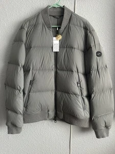 Michael Kors Men's Puffer Coat Jacket Full Zip Pockets Light Green Size XL NEW - Picture 1 of 7