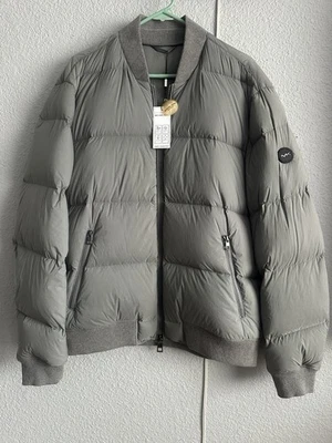 Michael Kors Men's Puffer Coat Jacket Full Zip Pockets Light Green Size XL NEW - Image 1 of 4