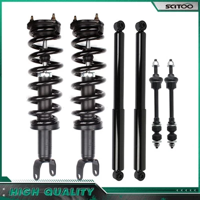 For 2009-2018 Dodge Ram 1500 4WD Front Struts Spring Rear Shocks Sway Bars Kit - Изображение 1 из 4