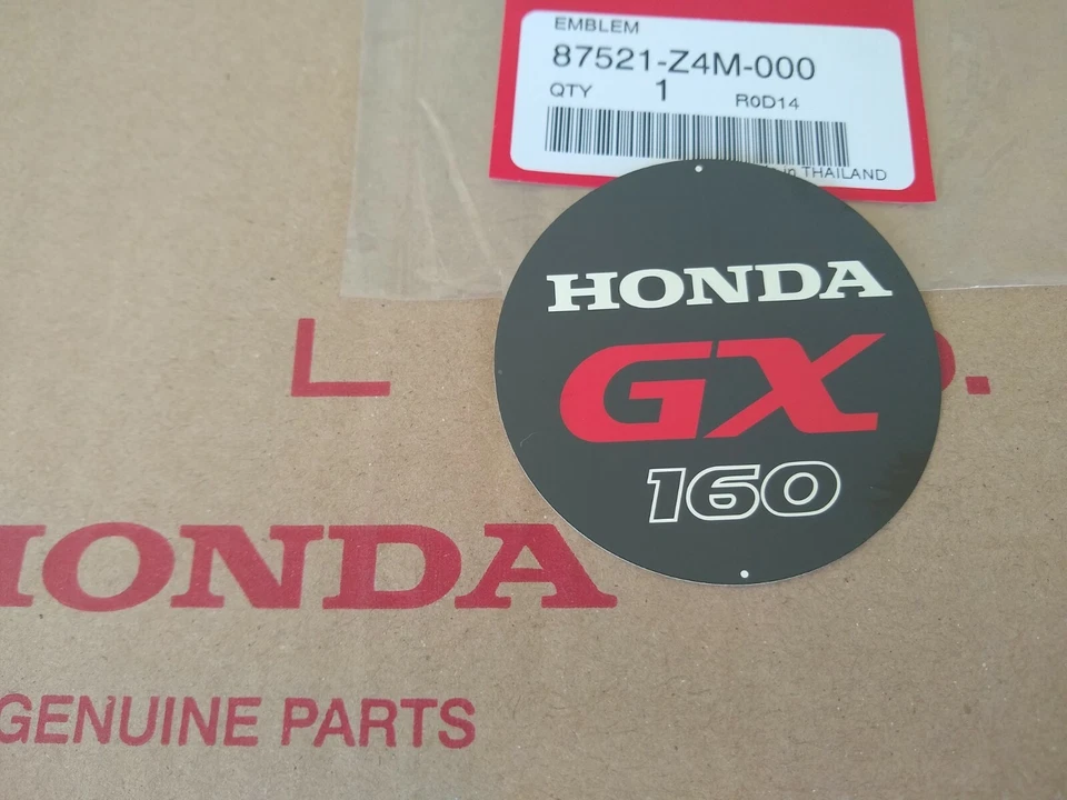 Calcomanía de motor Honda GX160 87521-Z4M-000 Foto 1 de 1