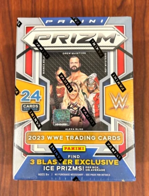 2023 Panini PRIZM WWE Blaster Box Ice Prizm Wrestling Trading Cards - SEALED - Image 1 of 4