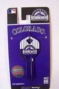COLORADO ROCKIES KWIKSET HOUSE KEY BLANK - Picture 1 of 1