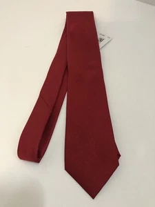 Calvin Klein CK Silk Solid Red Tie Classic Necktie Men’s Retails $69.50 - Picture 1 of 14