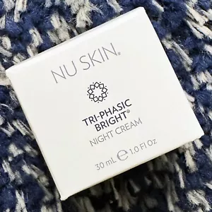 Nu Skin Nuskin Tri Phasic Bright White Nachtcreme Verfärbung Feuchtigkeit NEU - Bild 1 von 2