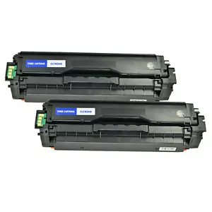Set of 2 CLT-K504S 504 Black Toner Cartridges for Samsung SL-C1810W SL-C1860FW - Picture 1 of 9