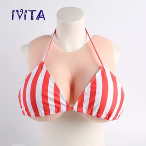 IVITA J Cup Big Boobs Silicona Formas de Senos Placas Transgénero Falsos - Imagen 1 de 12