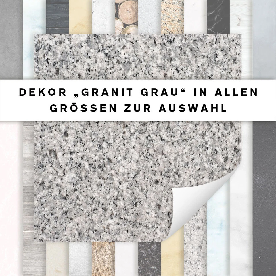 Fliesenaufkleber Dekor Granit Grau | Fliesensticker Küche Bad | alle Größen - Bild 1 von 1