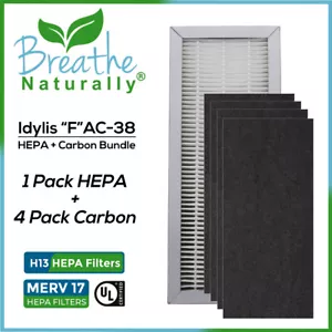 Idylis F 1 HEPA + 4pk Carbon Filters Replacement Bundle for AC-38 Series - Picture 1 of 5