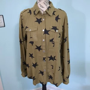 Macaron star jacket shirt button up altard state jacket medium - Picture 1 of 4