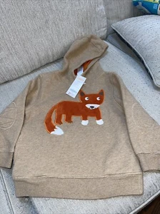 Gymboree NWT boys fox hoodie size 4T-5T - Picture 1 of 6