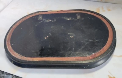 Ancien socle bois Napoléon  globe de mariée - reliquaire - pendule - Photo 1/4