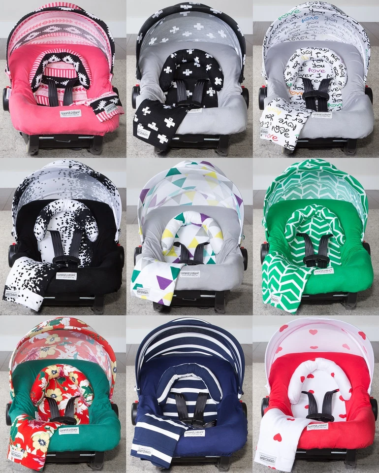 Canopy Couture 5 piezas cubierta para asiento de coche de bebé elástico conjunto de toldo Caboodle entero Foto 1 de 1