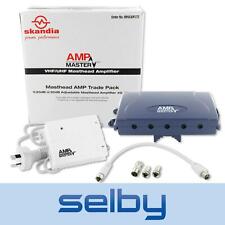 Amp Master Masthead Amplifier TV Antenna Booster with Power Supply