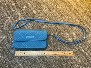 Bandolera Vera Bradley RFID Todo en Uno BAHAMA BAY Teal NUEVA CON ETIQUETAS RARA Cartera con Cremallera - Imagen 1 de 6