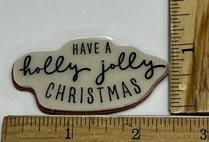 Holly Jolly Saying Christmas To Remember Stampin Up Rubber Cling Stamp Only 3498 - Picture 1 of 2