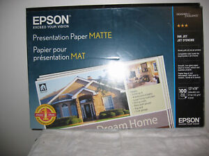 Epson Matt Präsentation Tintenstrahl Fotopapier 13 Zoll x 19 Zoll 27 Pfund 90+ Blatt Loc T