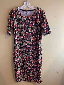 Damenkleid Lula Roe Julia, Größe M. NEU mit Etikett. Geometrisches Muster. Schneller Versand - Bild 1 von 11