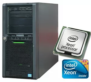 64-BIT Server Quad Core 4x3500 MHZ FSC Primergy TX140 S1 Raid SATA 4GB RAM #V51 - Picture 1 of 1