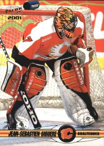 2000-01 Pacific Anaheim Ducks Hockey Card #64 Jean-Sebastien Giguere