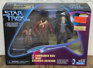 Neu in OVP - Star Trek Holodeck Serie - Lt. Commander Data, Lt. Worf & Alex Rozhenko - Bild 1 von 4