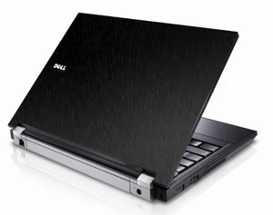 SCHWARZ GEBÜRSTETE STRUKTURIERTE Vinyl-Deckel-Hautabdeckung passt zu Dell Latitude E5400-Notebook - Bild 1 von 1