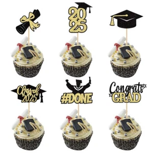 Class Of 2025 Graduation Cupcake Topper - Picture 1 of 8