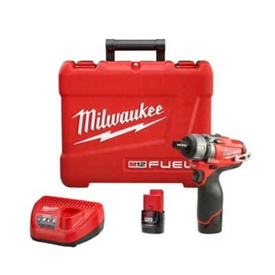 Milwaukee 2402-22 M12 Fuel 1/4" Hex 2Speed Lithium-Ion Brushless Screwdriver Kit - Image 1 of 2