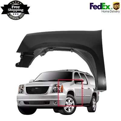 Front Driver Fender For 2007-2014 GMC Yukon Yukon XL 1500 Steel Primed - Изображение 1 из 4
