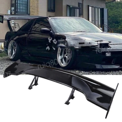For Nissan 200SX 180SX Gloss 46" High Stand Rear Trunk Spoiler Racing GT Wing - Image 1 of 4