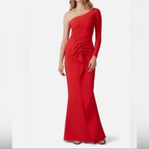 CHIARA BONI LA PETITE ROBE Red One-Shoulder Dress size large - Picture 1 of 9