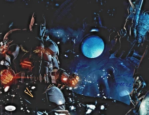 ROGER CRAIG SMITH+1 Authentic Signed "BATMAN ARKHAM ORGINS" 11x14 Photo JSA COA - Picture 1 of 2