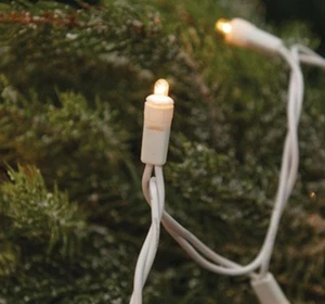 Warm White Micro Lights, 35 Count, White Cord, Teeny Lights - Picture 1 of 2