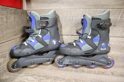 Patines en línea K2 Merlin Softboot patines patines jóvenes 4-6 azul/negro Foto 1 de 4