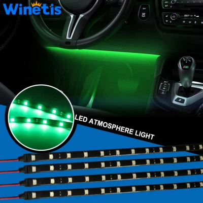 4x 30CM LED Truck Car Boat Motor Light Strip Waterproof 12V Many Color Flexible - Image 1 of 4
