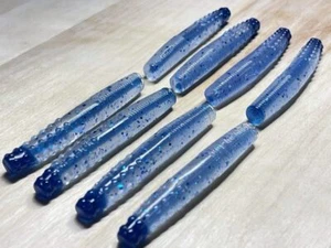 Louie's Lures - Blueberry Rush Core Shot Ned Worm Baits (8 Count) - Picture 1 of 3