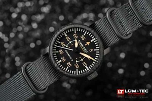 Lum-Tec Mens Watch Combat B62 Automatic 39mm 28,800 BPH Miyota 9039 w/ Hacking - Picture 1 of 15