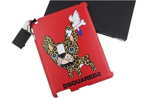DSQUARED2 Unisex Hülle Einheitsgröße Rot Rückschale Für Apple IPAD 2 All Seasons - Picture 1 of 9