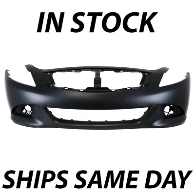 NEW Primered Front Bumper Fascia for 2010-2015 Infiniti G25 G37 Q40 Sedan 10-15 Foto 1 de 4