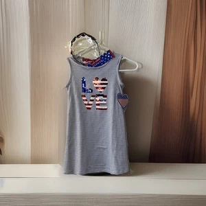 Girls USA Patriotic Events Festive Dress by BTWEEN Size 5 NEW - Picture 1 of 12