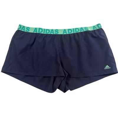Bermuda de praia ADIDAS NOVA feminina tamanho L azul/verde desempenho US$ 40 nova com etiquetas - Imagem 1 de 4